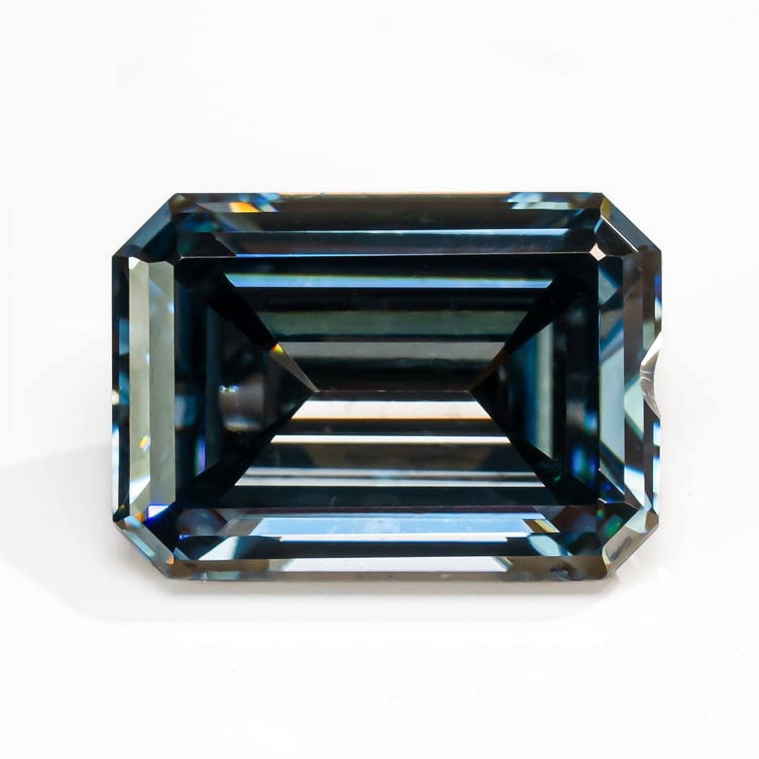 Moissanite Loose Stones Colorful Emerald Cut Lab Grown Diamond Gemstones for Jewelry Making Engagement Ring Pendant Necklace Earrings with GRA Certificate Anniversary Gifts