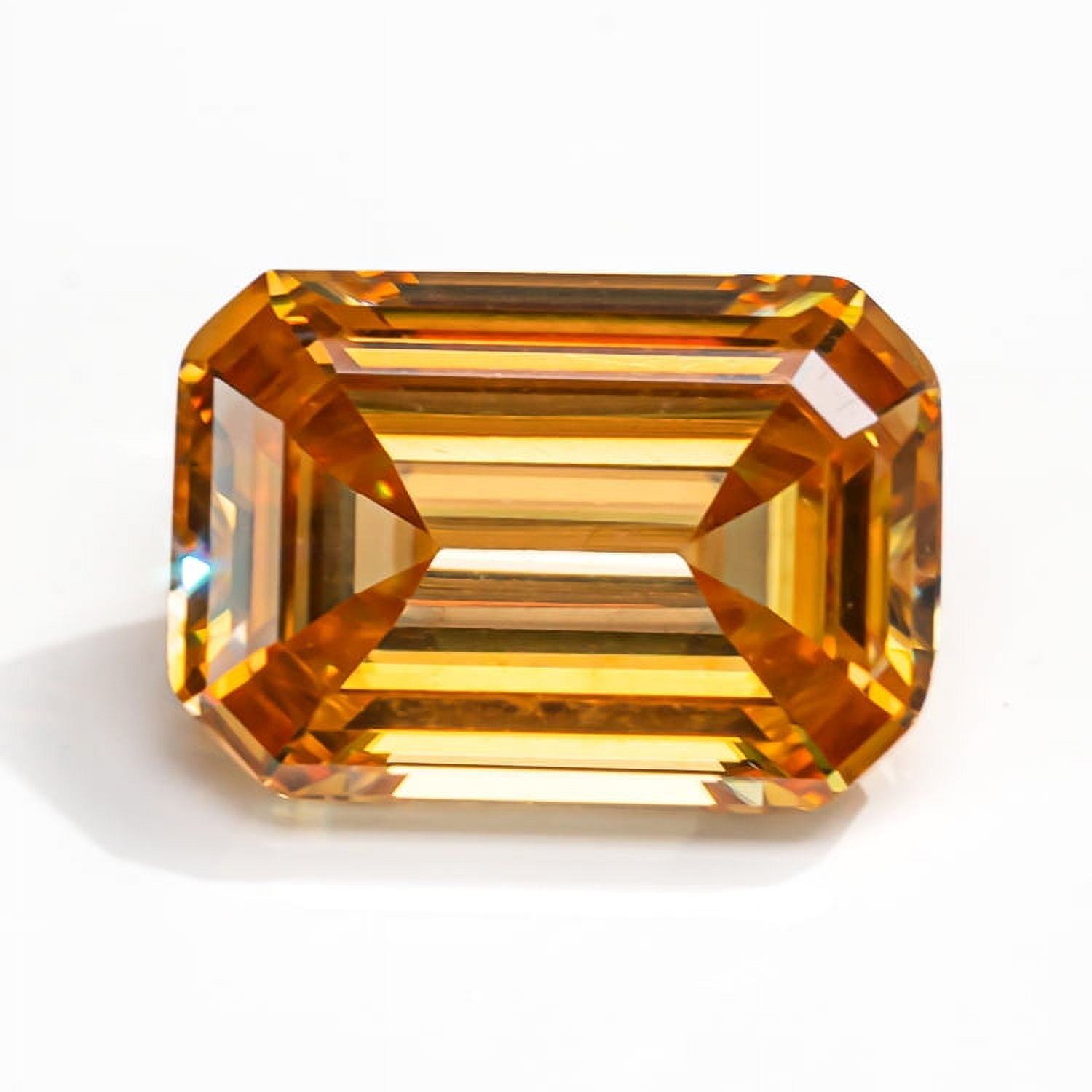 Moissanite Loose Stones Colorful Emerald Cut Lab Grown Diamond Gemstones for Jewelry Making Engagement Ring Pendant Necklace Earrings with GRA Certificate Anniversary Gifts