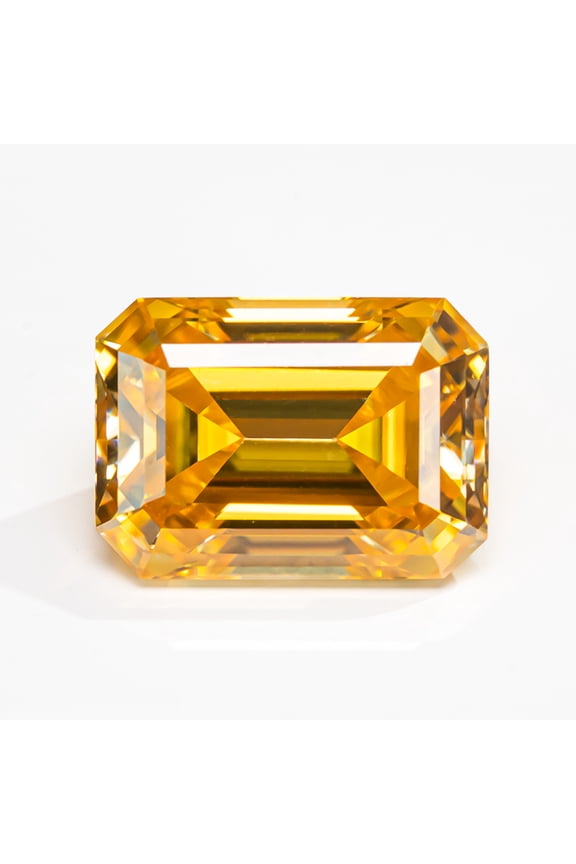 Moissanite Loose Stones Colorful Emerald Cut Lab Grown Diamond Gemstones for Jewelry Making Engagement Ring Pendant Necklace Earrings with GRA Certificate Anniversary Gifts