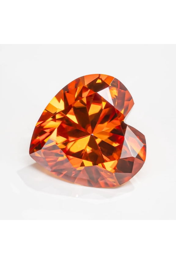 Moissanite Loose Stones Colorful Heart Shape Lab Grown Diamond Gemstones for Jewelry Making Engagement Ring Pendant Necklace Earrings with GRA Certificate Anniversary Gifts