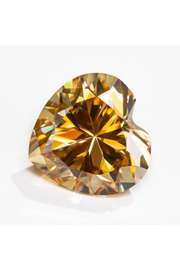 Moissanite Loose Stones Colorful Heart Shape Lab Grown Diamond Gemstones for Jewelry Making Engagement Ring Pendant Necklace Earrings with GRA Certificate Anniversary Gifts