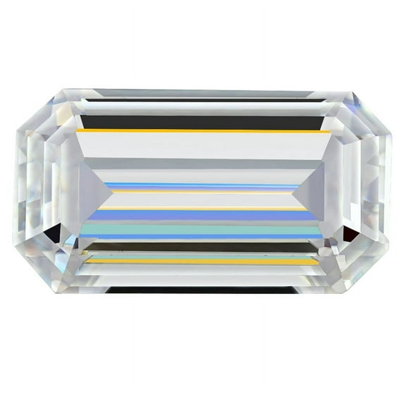 Moissanite Loose Stones Emerald Cut Brilliant D Color VVS1 Clarity Loose Gemstones for Jewelry Making,Engagement Ring Pendant Necklace Earrings with GRA Certificate 2x4-10x14mm
