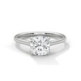 thumbnail image 1 of Moissanite Ring Cushion Cut Gemstone Ring Engagement Ring 925 Sterling Silver Ring, 1 of 5