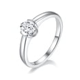 thumbnail image 1 of Moissanite Ring for Women 0.5 Carat Diamond Engagement Rings 18K 925 Sterling Silver Moissanite Ring Womens Anniversary Rings Diamond Wedding Promise Rings Lab Diamond Ring, 1 of 6