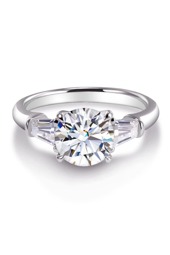 Moissanite Ring for Women 2 Ct Moissanite Engagement Rings 18K 925 Sterling Silver Moissanite Ring Womens Diamond Rings Diamond Promise Ring Womens Lab Diamond Ring