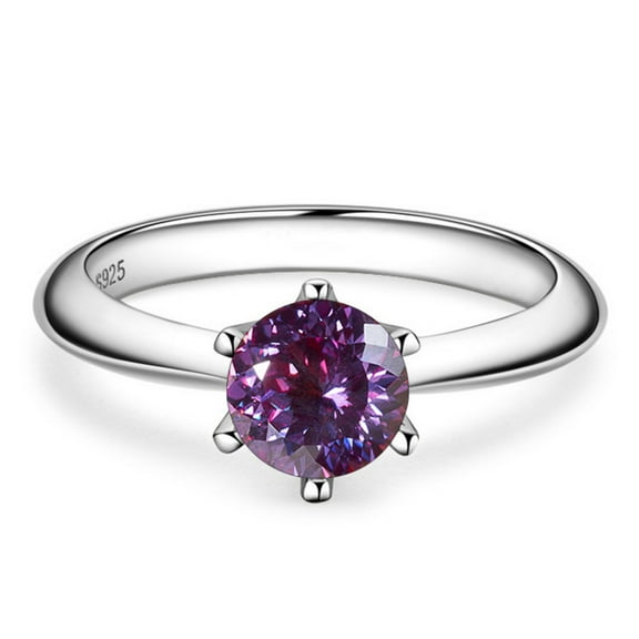 Moissanite Ring for Women 1ct D Color VVS1 S925 Sterling Silver Diamond Rings Moissanite Anniversary Promise Wedding Rings for Women with Certificate