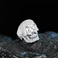 thumbnail image 1 of Moissanite Rings for Men Engagement Ring Mens skull rings Diamond Wedding Bands 18K Sterling Silver Moissanite Promise Rings Moissanite Jewelry for Men, 1 of 5