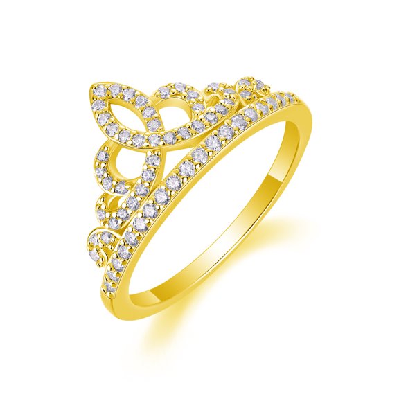 Moissanite Rings for Women D Color VVS1 925 Sterling Silver Golden Round Cut Moissanite Wedding Rings Lab Created Diamond Promise Rings Simulated Diamond Rings