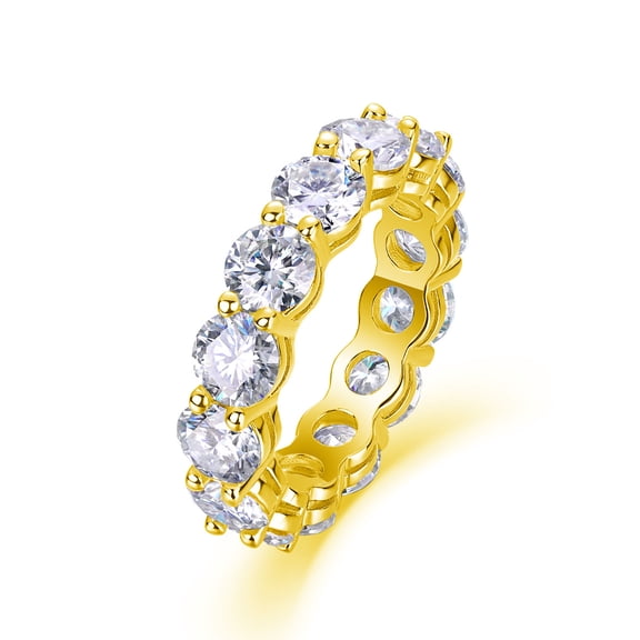 Moissanite Rings for Women D Color VVS1 925 Sterling Silver Round Cut Moissanite Rings Lab Created Diamond Wedding Bands Simulated Diamond Engagement Rings