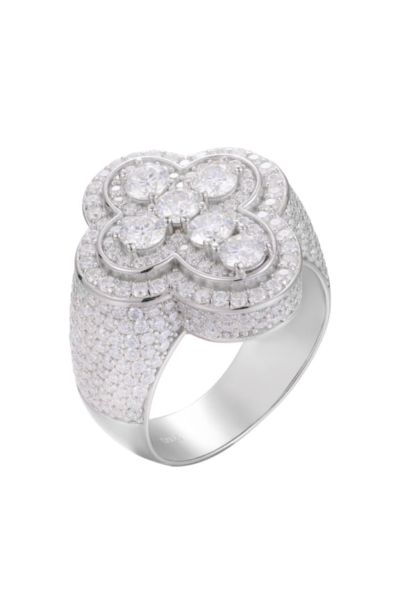 Moissanite Rings for Men D Color VVS1 Cross Diamond Ring Men Wedding Band 925 Sterling Silver Moissanite Engagement Ring Size 7-11