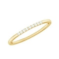 thumbnail image 1 of Rosec Jewels Moissanite Stackable Ring Enhancer in Scalloped Setting, 14K Yellow Gold, US 9.00, 1 of 8