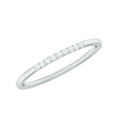 thumbnail image 1 of Rosec Jewels Moissanite Stackable Ring Enhancer in Scalloped Setting, 925 Sterling Silver, US 4.00, 1 of 8