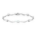 thumbnail image 1 of Moissanite Station Chain Bracelet for Women, 7 inches Chain Bracelet, 925 Sterling Silver, 7.0 inches, 1 of 7