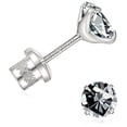 thumbnail image 1 of Moissanite Stud Earrings for Men Women Titanium Mens Earrings Studs Hypoallergenic Screw Back Earring,Simulated Diamond Stud Earrings for Sensitive Ears, 1 of 6