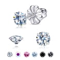 thumbnail image 1 of Moissanite Stud Earrings for Women |Round Cut D Color VVS1 Clarity ,F136 Implant Grade Titanium Earrings Stud,Hypoallergenic Earrings,Earrings for Men and Women,Everyday Studs, 1 of 7