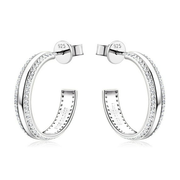 Moissanite Stud Earrings for Women 0.68cttw D Color VVS1 clarity Round Cut Diamond Earrings Studs 925 Sterling Silver Moissanite Earrings for Women