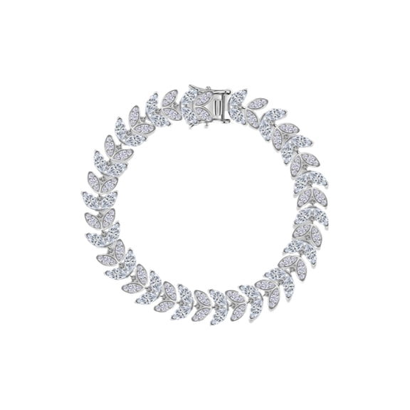Moissanite Tennis Bracelet Chain 925 Sterling Silver Bracelets for Women D Color VVS1 Clarity Womens Tennis Bracelet 18CM