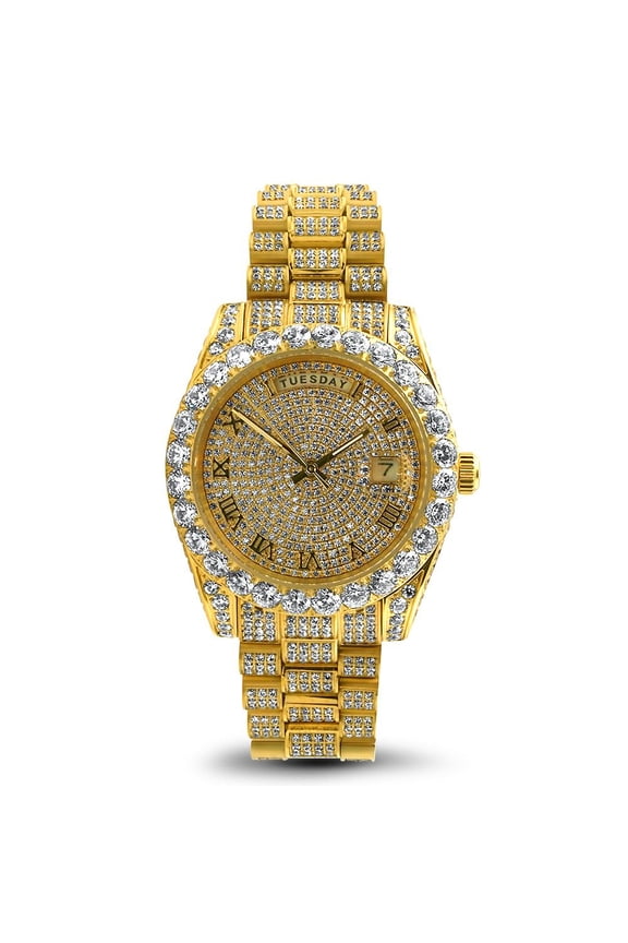Moissanite VVS Skeleton Iced Out Baller Square Steel Watch