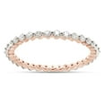 thumbnail image 1 of AFFY 0.50CT Moissanite Diamond Wedding Band Full Eternity Stackable Ring in 14K Rose Gold-7, 1 of 7