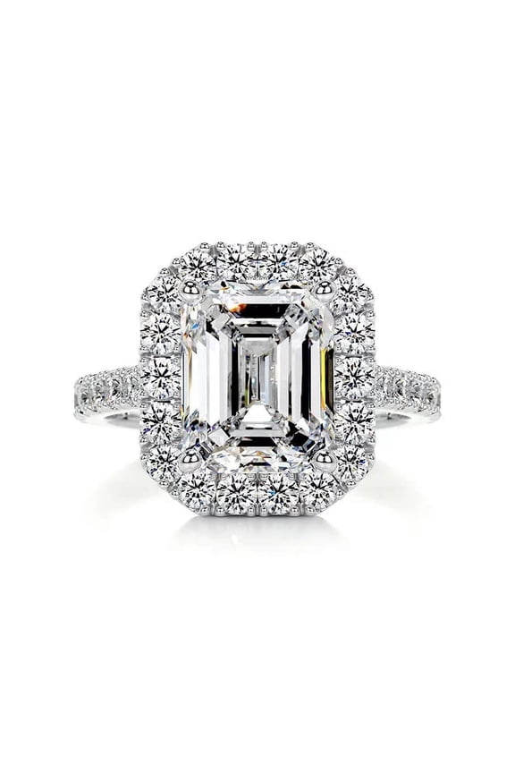 Moissanite Wedding Band 1.75 Ct Emerald Cut Moissanite Wedding Band Moissanite Engagment Ring For Women