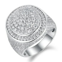 Moissanite Wedding Band for Men D Color VVS1 925 Sterling Silver Diamond Engagement Rings Round Micro Pave Eternity Promise Ring Size 8-12