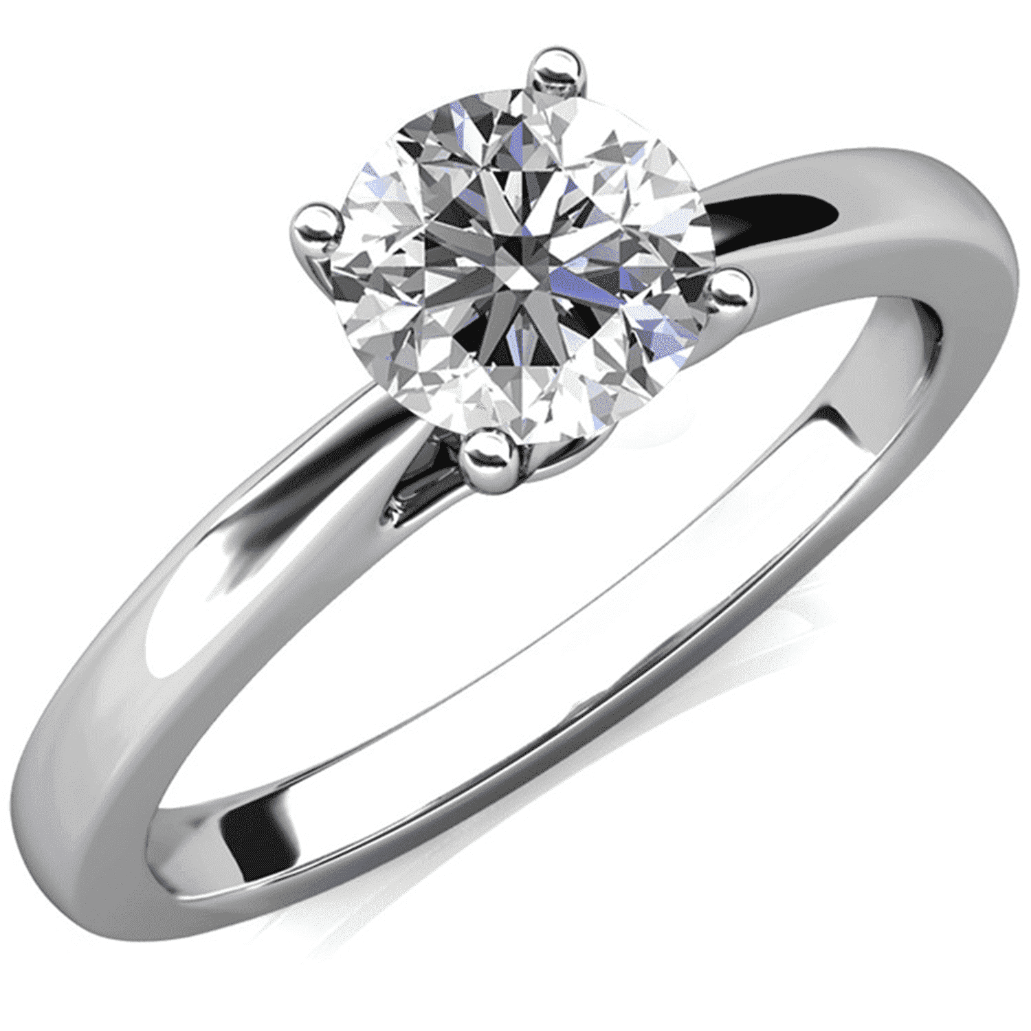 Moissanite by Cate & Chloe Abigail 925 Sterling Silver Engagement Ring for Women, Gift for Her