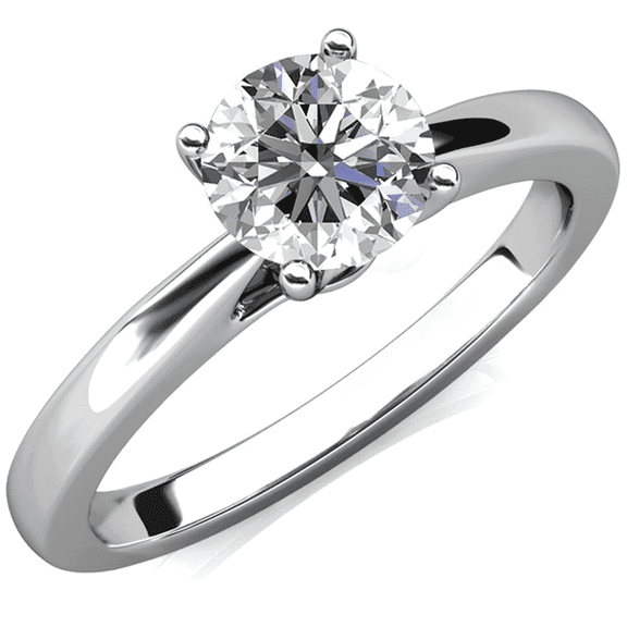 Moissanite by Cate & Chloe Abigail 925 Sterling Silver Engagement Ring 1.0TCW for Women, Gift for Her