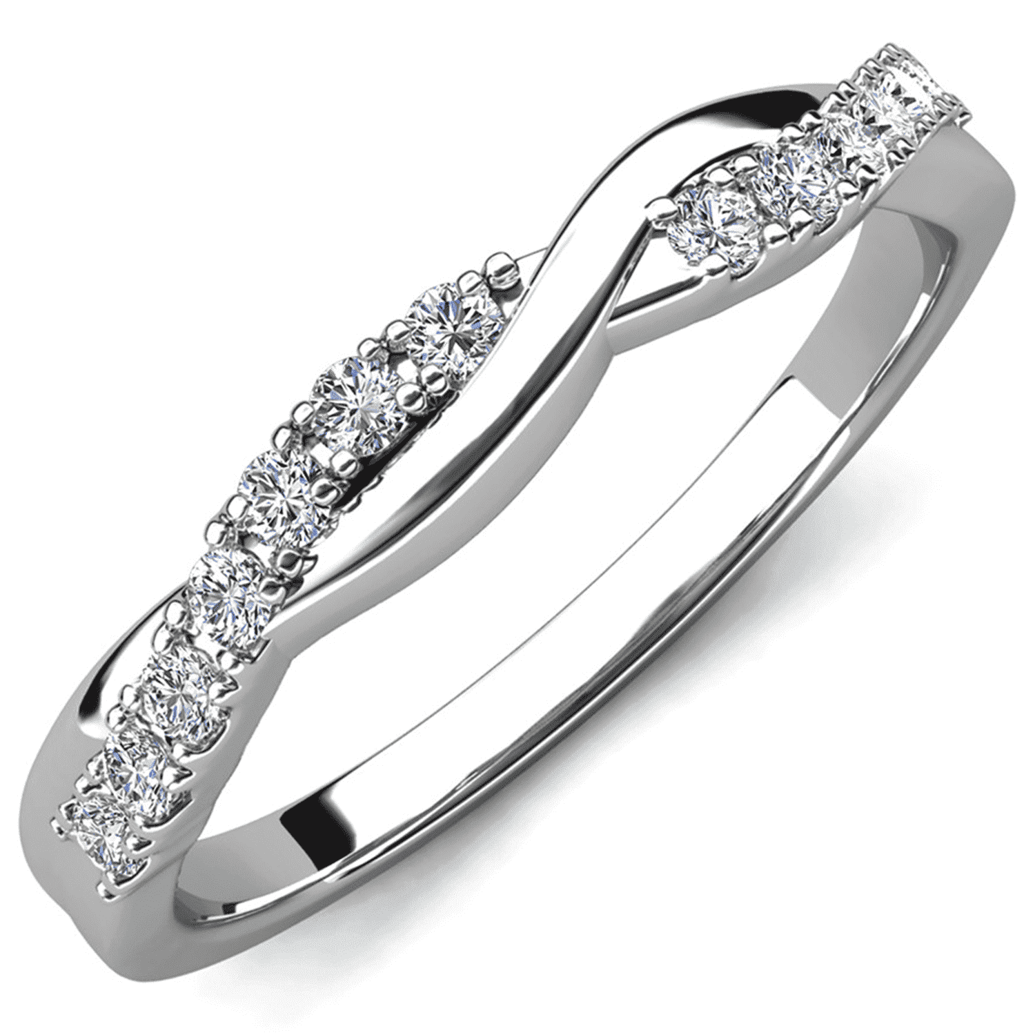 Walmart Deals of Moissanite by Cate & Chloe Avery 925 Sterling Silver Promise Ring for Women, Gift for Her