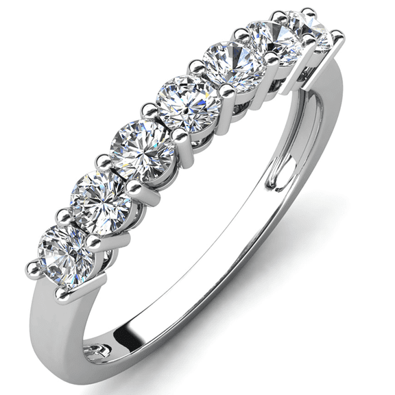 Moissanite by Cate & Chloe Josephine 925 Sterling Silver Ring 0.7TCW for Women, Gift for Her