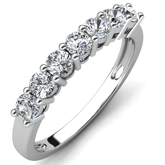 Moissanite by Cate & Chloe Josephine 925 Sterling Silver Ring 0.7TCW for Women, Gift for Her