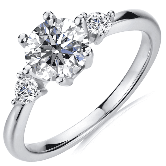 Moissanite by Cate & Chloe Sarah 925 Sterling Silver Engagement Ring 1.0TCW for Women, Gift for her