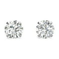 thumbnail image 1 of Moissanite by Cate & Chloe Vera 925 Sterling Silver Dainty Stud Earrings 1.6TCW for Women, Gift for Her, 1 of 11