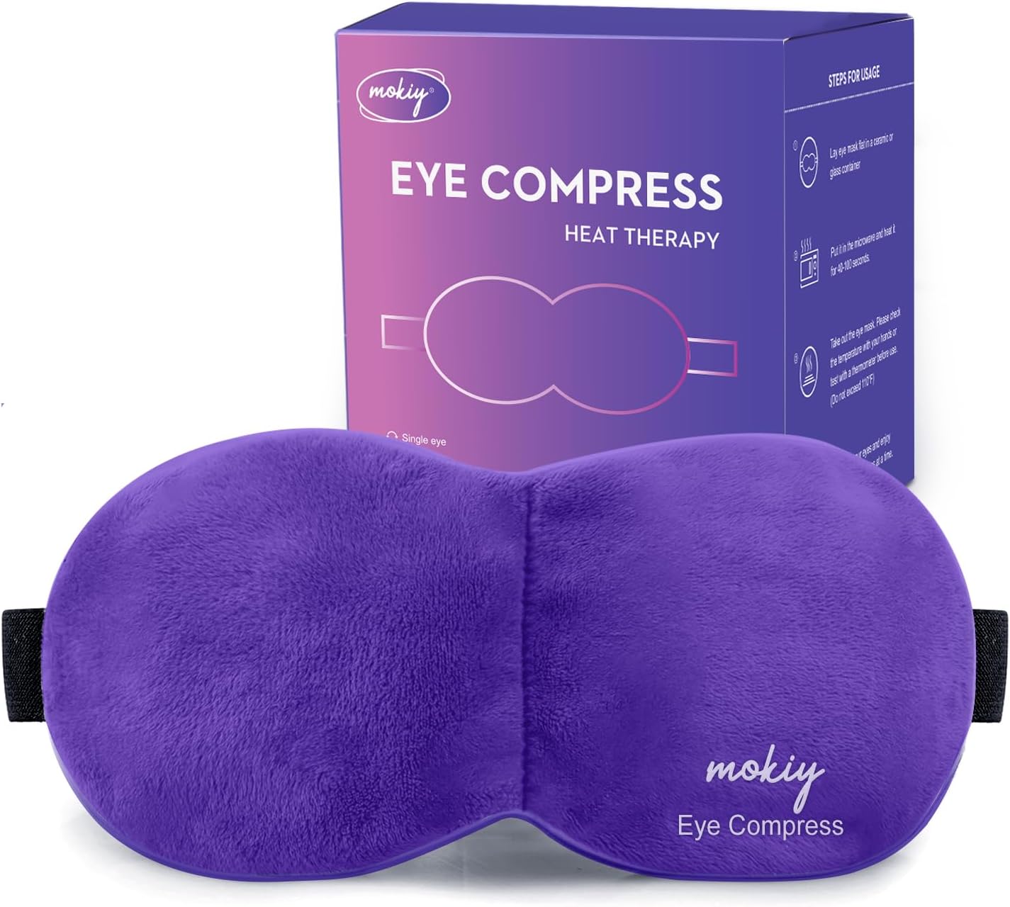 Moist Heat Eye Compress, Microwave Heated Eye Mask Warm Eye Mask For