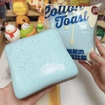 Moist Tender Toast Squishy - Sticky Toast Fidget Toy Soft Bread for Stress Relief, ASMR Sensory Toy for Kids & Adults