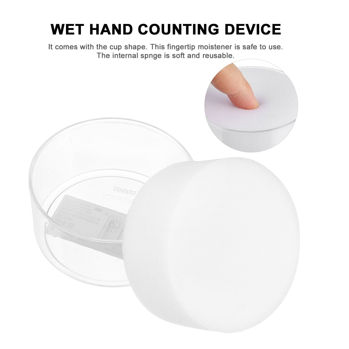 Moistener Finger Fingertip Wet Counting Sponge Moisturizer Papers Cash Sponges Documents Cup