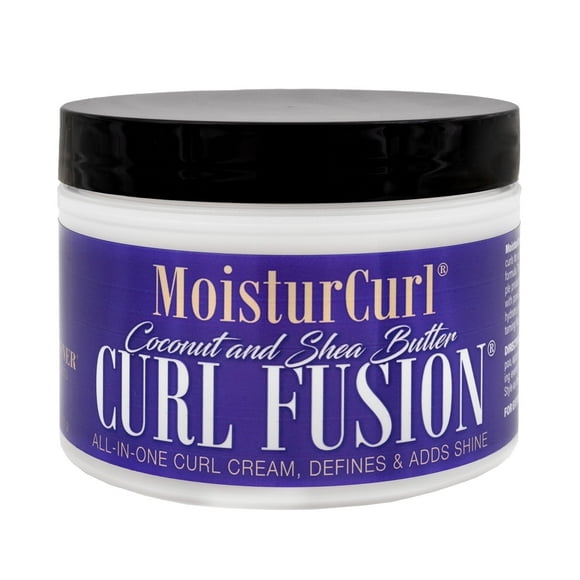 MoisturCurl Curl Fusion – 8 oz | All-In-One Curl Creme with Coconut Oil & Shea Butter | Hydrates, Defines, Shapes, Holds & Adds Shine | Suitable for All Curl Types