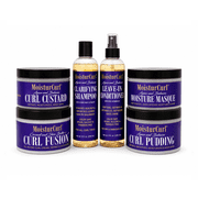 MoisturCurl - Curl Bundle   Defines, Detangles, Hydrates, Softens, Tames Frizz, Adds Shine and Protects | Vegan and Cruelty Free