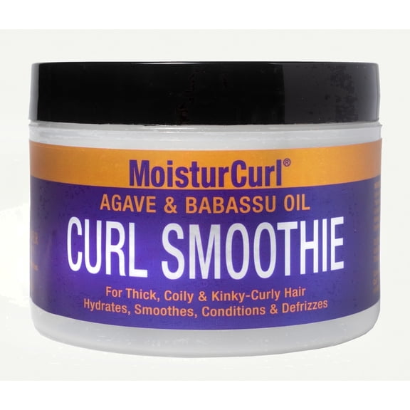 MoisturCurl Vegan Curl Defining De-Frizz Smoothie Styling Cream, 8.5 oz Anti-Frizz & Smoothing Formula with Agave & Babassu Oil