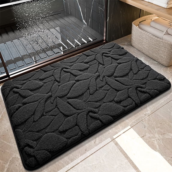 Moisture Absorbent Non-slip Mat, Entrance Bathroom Floor Mat, Modern Minimalist Design, Stain Resistant, Kitchen Wet Area, Living Room Entryway, Heavy Duty Rubber Backing, Cotton Blend
