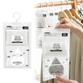 thumbnail image 1 of Moisture Absorber Bags – Hanging Dehumidifier for Closet, Wardrobe, Bedroom & Basement, Odor Eliminator & Dampness Control, Fragrance-Free, White, Dehumidifier, 1 of 6