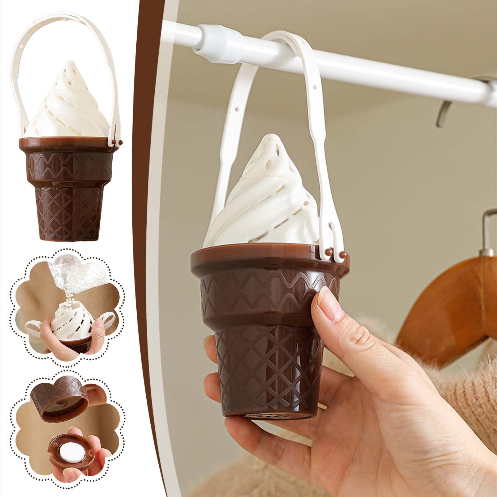 Moisture Absorbers Box Ice Cream Shaped Dehumidifier Boxes for Closet ...
