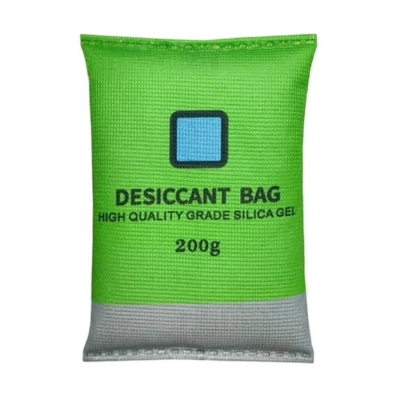 Moisture Absorbers, Durable Closet Dehumidifier Bags, Humidity Packs, Closet Dehumidifiers with Fragrance Free, Multipurpose Desiccant Bag for Cars, Rooms, Boats & Campers, 1Pc(Green-200g,5.9x4.3")