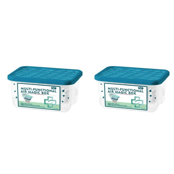 Moisture Absorbers, Portable Humidity Absorber Boxes for Your Bathroom, Closet & Car, Dehumidifier with Fragrance Free, 2 Pack