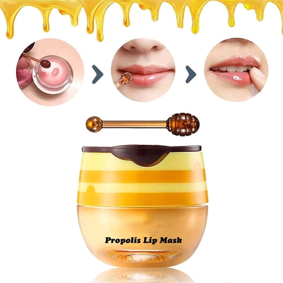 Moisture Balm Lip Mask - Soft Glow Daily Use Care, 0.19 Oz, Smooth Texture, Honey Aroma, Gentle Exfoliating Feel, Hydrating Glow Mask, Winter Care, Holiday Gift, Moisture Coat Balm, Personal Care