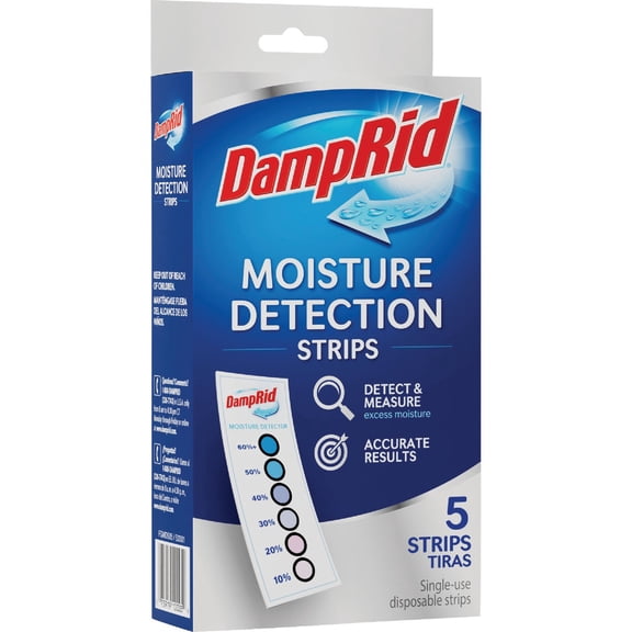 Moisture Detection Strips, 5-Pack, Single-Use Humidity Indicators