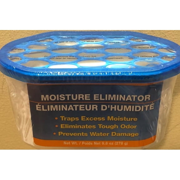 Moisture Eliminator 9.8 oz. Easy way to get rid of Dampness, Mold and Mildew Prevention. 2 Pack. generic Damp Rid.