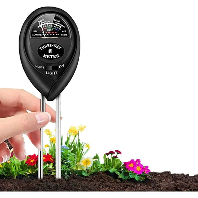 Moisture, Light & pH Meter for Indoor/Outdoor Plants, No Battery