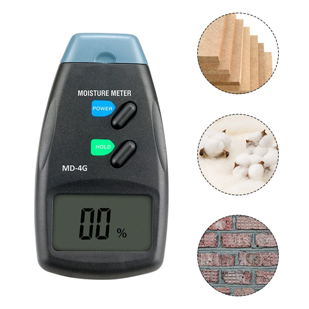 Wood Moisture Meter – Pin-Type With 50-Species Calibration, Large LCD, Auto Power-Off, For Lumber, Flooring & Firewood