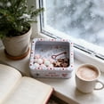 thumbnail image 1 of Moisture-Proof Iron Candy Baking Packaging Box, Sturdy Container for Biscuits Cookies Candies Treats, Elegant Design for Gift Giving Storage and Holiday Celebration Presents, White, 1pc, 1 of 13