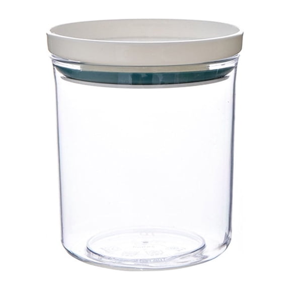Moisture-Proof Transparent Plastic Jar with Airtight Lid, BPA-Free Food Grade Grain Storage Box, Odorless and Stackable Space-Saving Design, Versatile Container for Snacks, Herbs, and Seasonings
